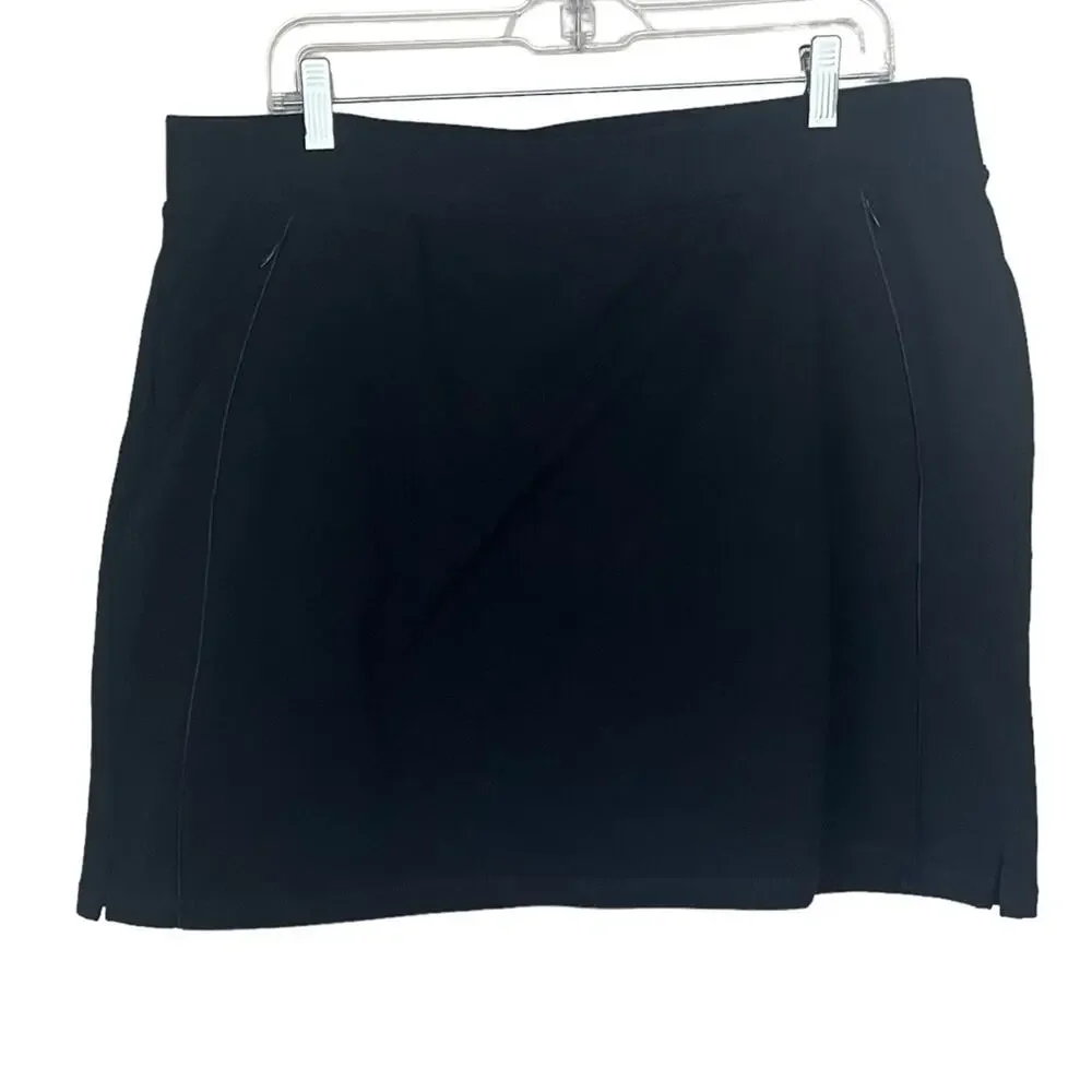 T by Talbots women’s black skirt size XL with pockets Skort